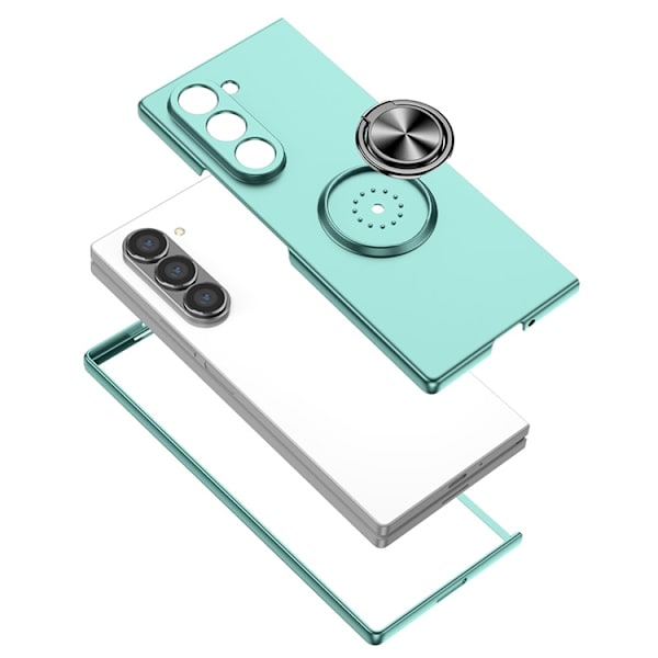 Mobilskal till Galaxy Z Fold7 Rotatable Ring Kickstand Blå