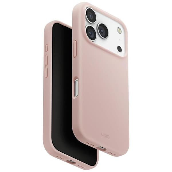 UNIQ Mobilskal till iPhone 17 Pro MagSafe Lino - Rosa Rosa