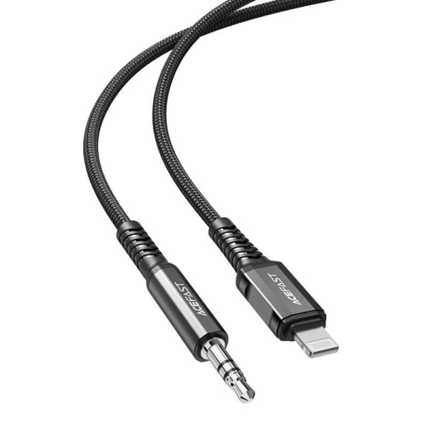 Acefast MFI Audio Lightning Kabel 1,2m - Sort
