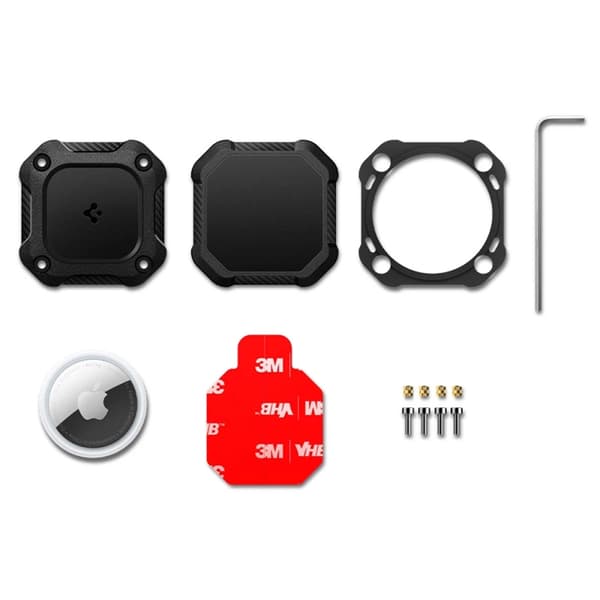 Spigen [4-Pack] Apple Airtag 1/2 Tough Armor - Svart Svart