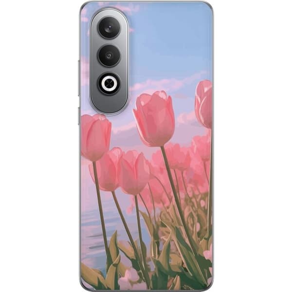Mobilskal till OnePlus Nord CE4 med Rosa Tulpaner