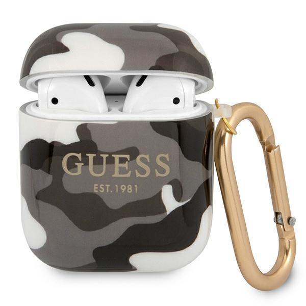 Guess Camo Collection Skal AirPods - Sort Black