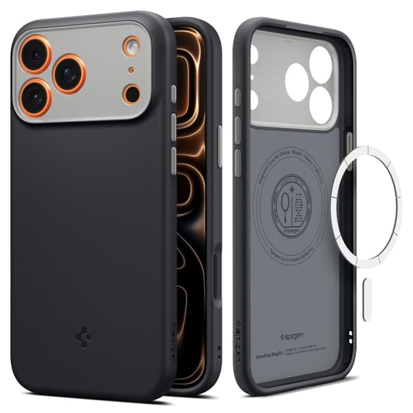 Spigen Telefontaske til iPhone 17 Pro Max Magsafe Nano Pop - Sort Sesane Svart