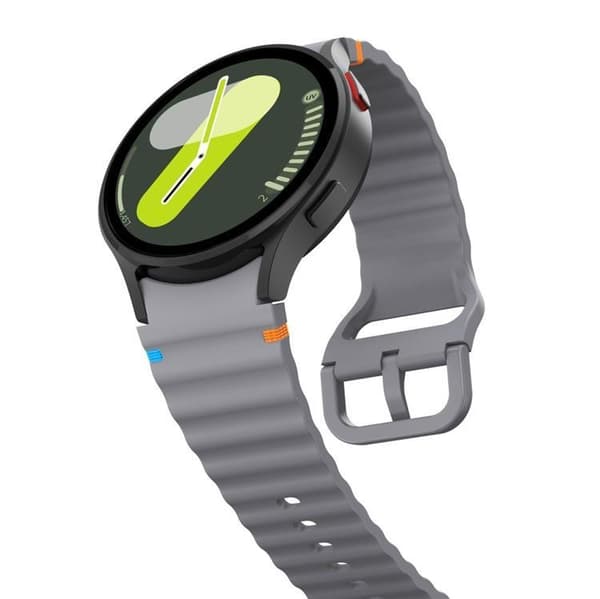 Tech-Protect Galaxy Watch 4/5/5 Pro/6/7/FE Armbånd Silikone Sport Grå