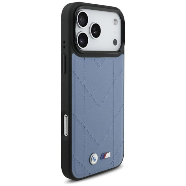 BMW Mobilskal till iPhone 17 Pro Max MagSafe M Quilted Logo Blå