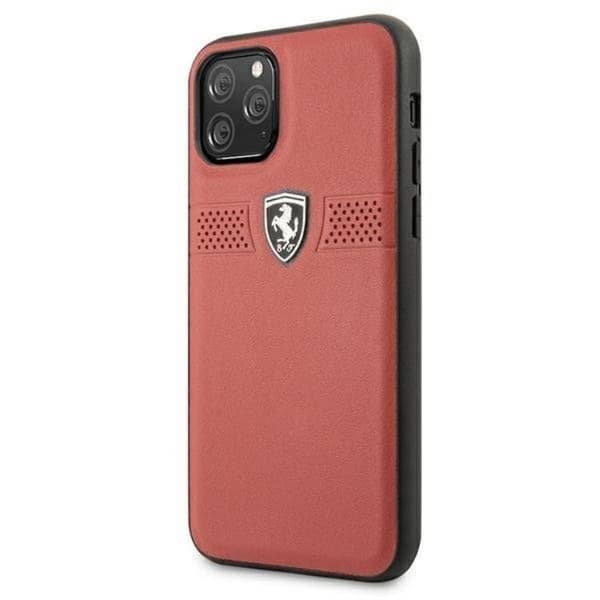 Ferrari iPhone 11 Pro Skal Off Track Läder - Röd Röd