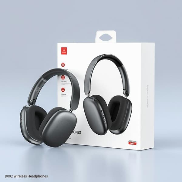 XUNDD Over-Ear Trådlösa Hörlurar Bluetooth Hoppbara D002 Svart