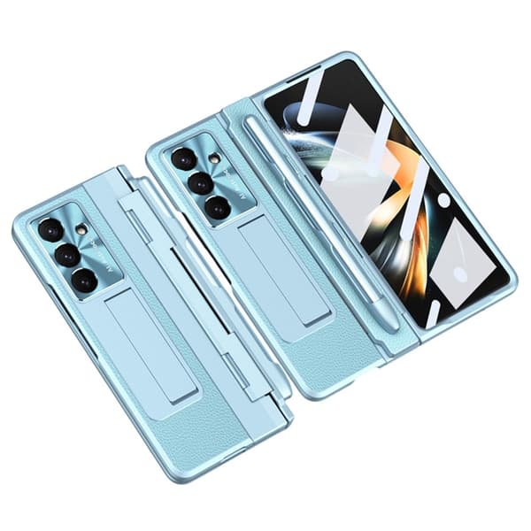 Mobilskal till Galaxy Z Fold7 Kickstand med Stylus - Blå Blå