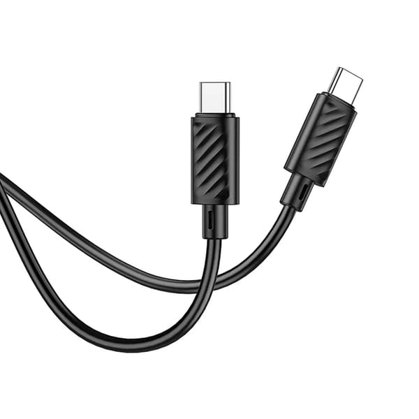 Hoco USB-C Till USB-C Kabel 1m - Svart Black