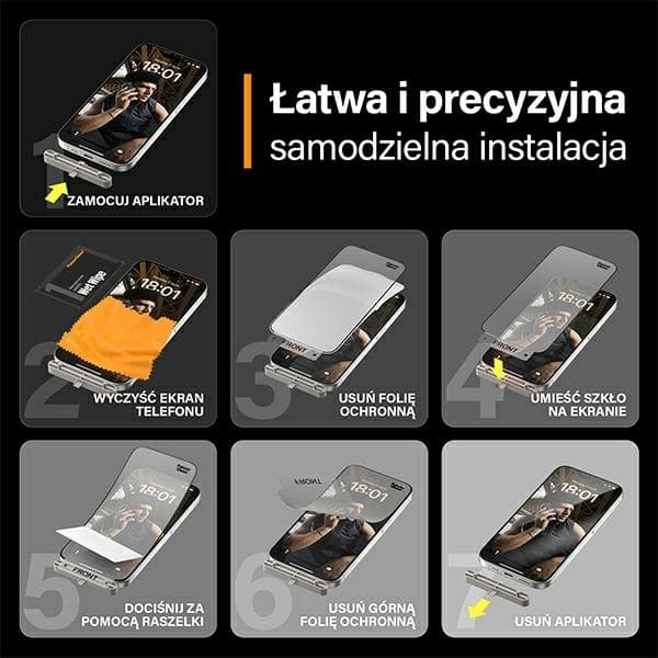 PanzerGlass iPhone 15 Pro 6.1" Härdat Glas Skärmskydd Matrix D3O
