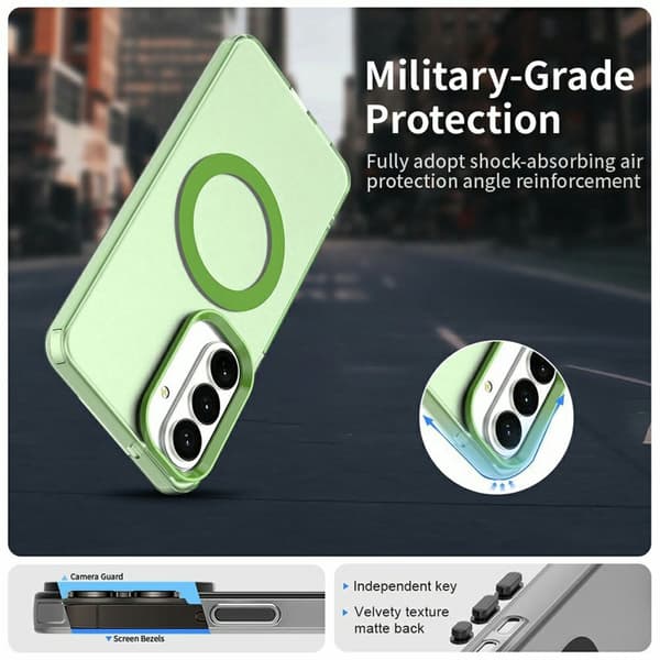 Mobilskal för Samsung Galaxy S26 Plus Magnetiskt Anti Drop - Grön