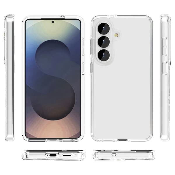 Mobilskal för Samsung Galaxy S26 Plus PC + TPU Stöttålig - Transparent