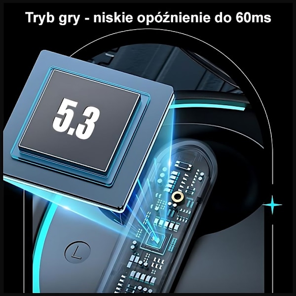 USAMS XJ13 ENC Bluetooth Hovedtelefoner 5.3 TWS - Sort
