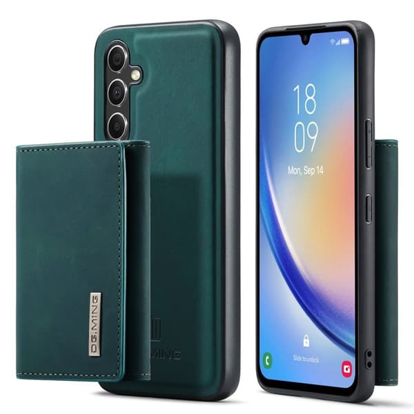 DG.MING Samsung Galaxy A34 5G Konstläder Plånboksfodral Grön