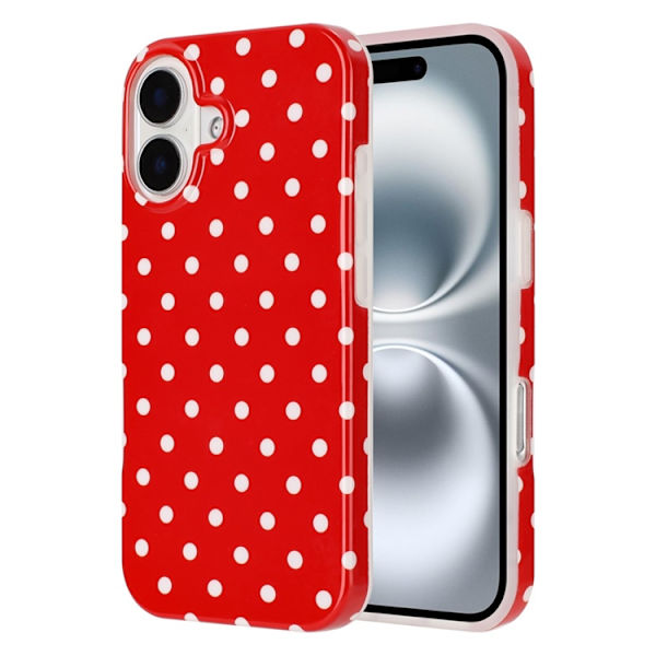 Mobilskal till iPhone 17 Dot Design Imd Tpu Röd