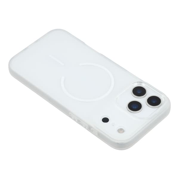 Mobilskal till iPhone 17 Pro MagSafe med Glitter Lins Frame - Transparent Transparent