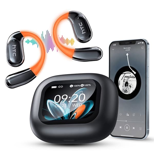 HTC OWS Trådlösa Bluetooth Smart Hörlurar NE27 Svart