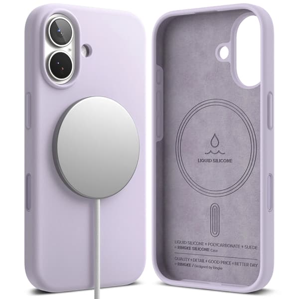 Tech-Protect iPhone 17 Magsafe Magnetisk Silikone Telefontaske - Lys Lilla Lila
