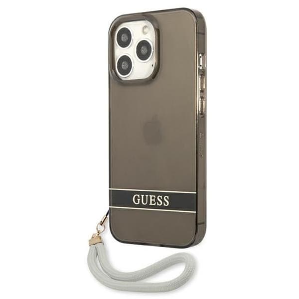 Guess iPhone 13 Pro Skal Translucent Stap - Svart Svart