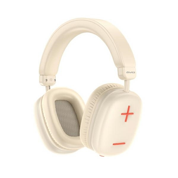 Awei Over-Ear Hörlurar Trådlösa Bluetooth AT6 - Beige Beige