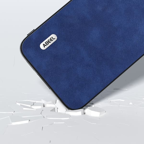 ABEEL Mobilskal till Samsung Galaxy S23 FE Texturerad Läder Blå
