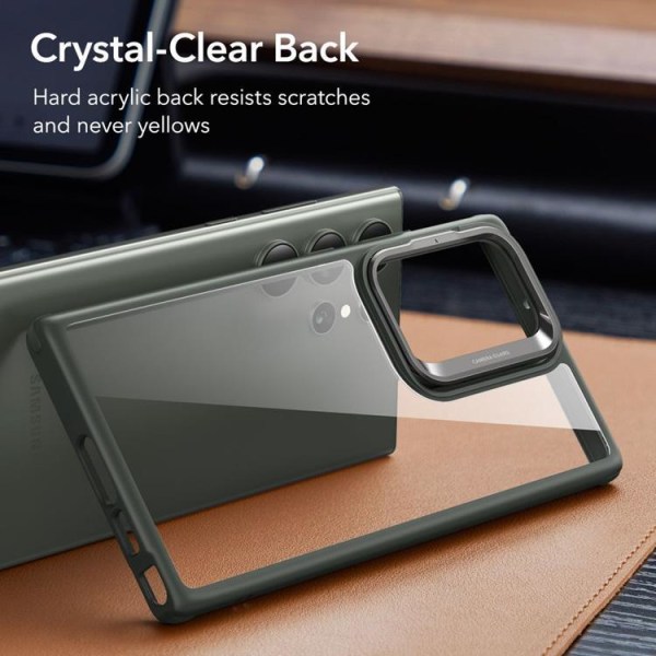 ESR Galaxy S23 Ultra Mobile Case Classic Kickstand - vihreä/kirkas