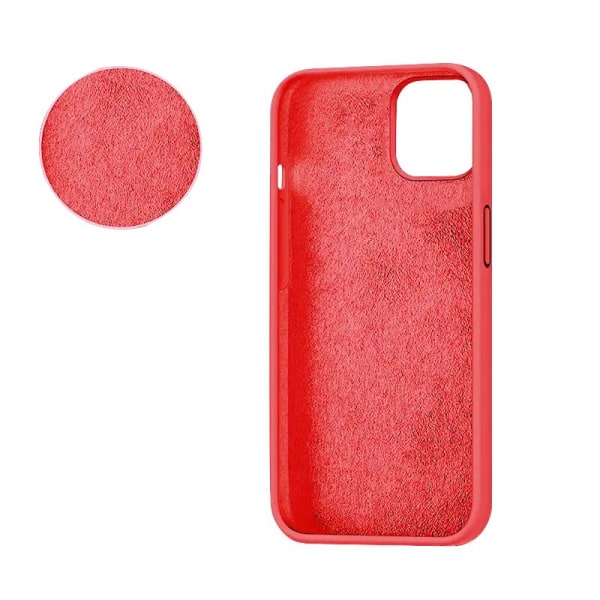 SiGN iPhone 14 Cover Flydende Silikone - Vandmelon Rød