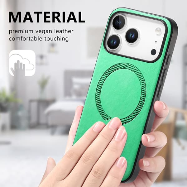 Mobilskal till iPhone 17 Pro MagSafe Skin-touch - Grön Grön