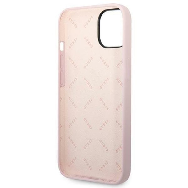 GUESS iPhone 14 Plus Skal Silicone Triangle - Lila
