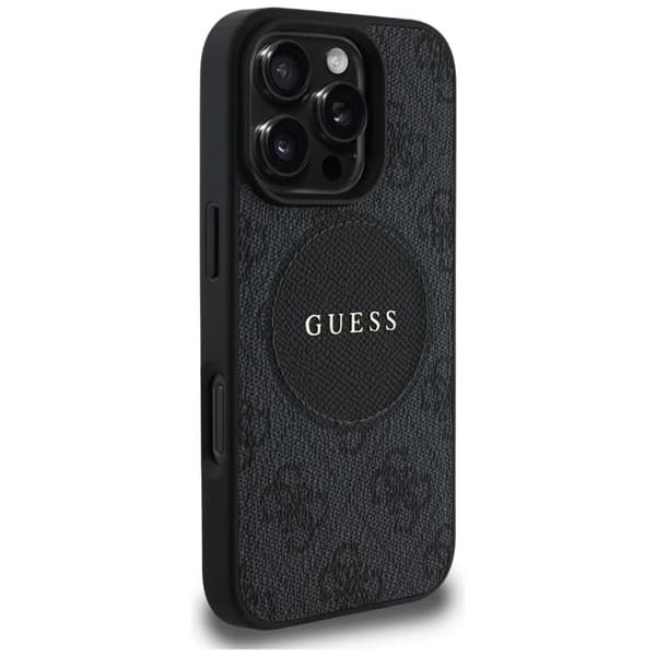 Guess Mobilskal till iPhone 16 Pro Max MagSafe 4G Circle - Svart Svart