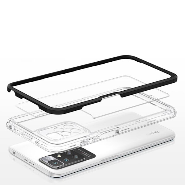 Xiaomi Redmi 10 4G (2021/2022) Skal Clear 3in1 - Svart