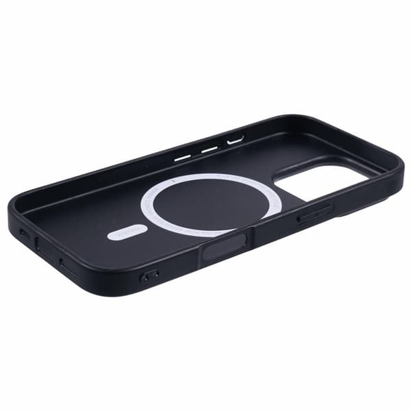 X-LEVEL Bojue-3 Mobilskal till iPhone 16 Pro MagSafe Läder Grå