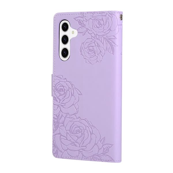 Plånboksfodral för Samsung Galaxy S26 Plus Konstläder 3 kortfack - Ljuslila
