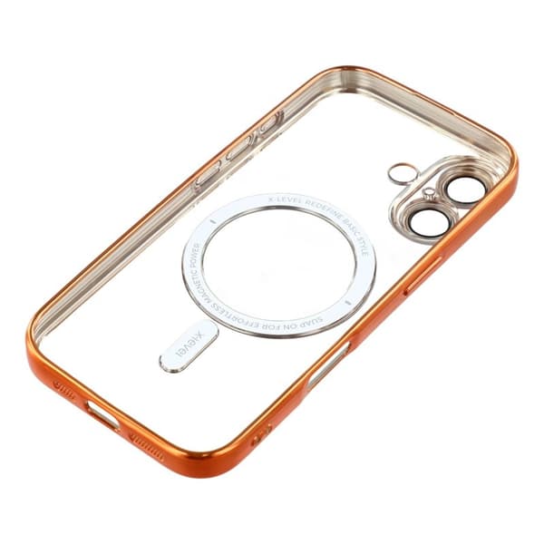 X-LEVEL Mobilskal till iPhone 17 MagSafe Full Kamera Skydd Orange
