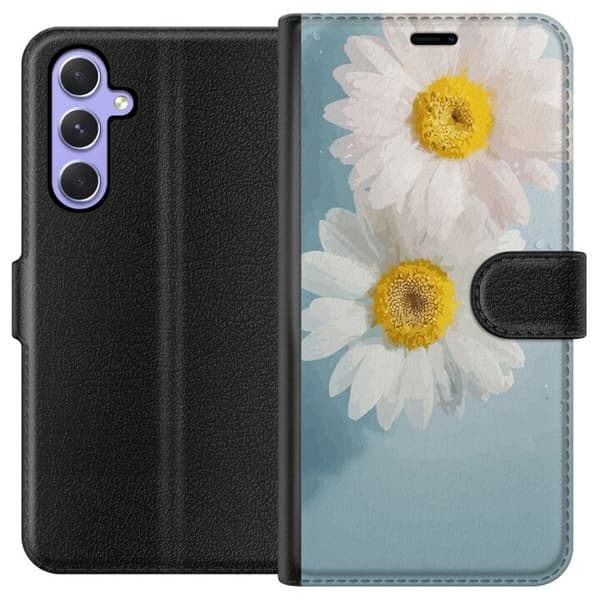 Pung Taske til Samsung Galaxy A54 med sommerblomster