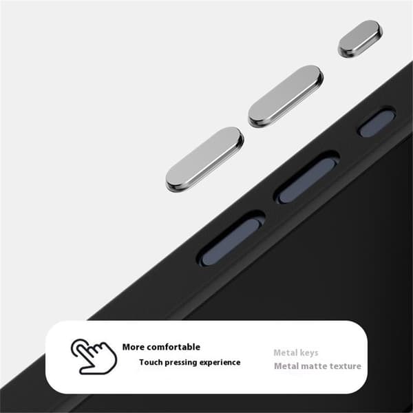 ABEEL Mobilskal till iPhone 14 Pro PC TPU Aluminium PU Läder - Textur 2