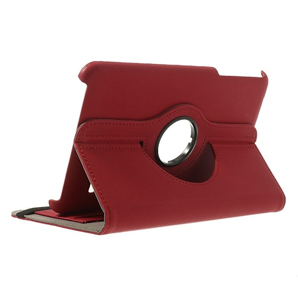 Denim Rotating Plånboksfodral till Samsung Galaxy Tab 4 8.0 (Röd)