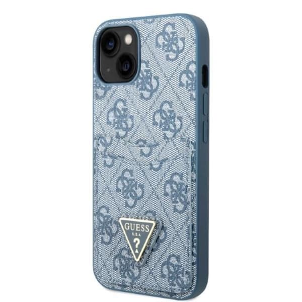 Guess iPhone 13 mini Skal Korthållare Triangle Logo - Blå Blå