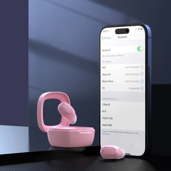 Choetech In-ear Trådløse Øretelefoner TWS Bluetooth MEMS - Lyserød Rosa