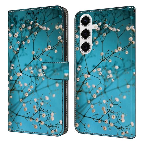 Samsung Galaxy S26 Plus Skal TPU + Konstläder Blomgren - Blommor