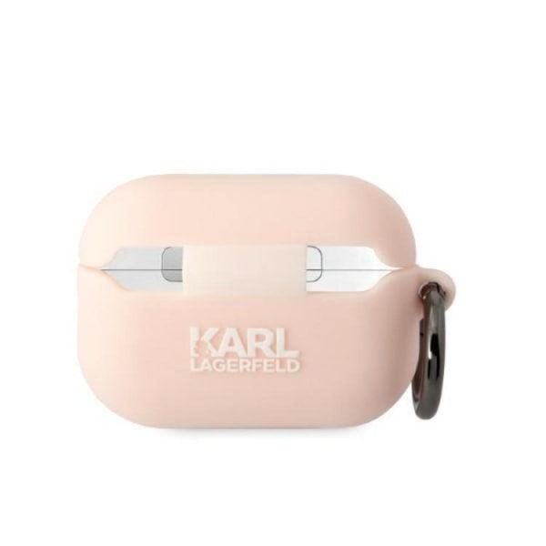 Karl Lagerfeld AirPods Pro 2 Skal Silicone Karl Head 3D - Rosa