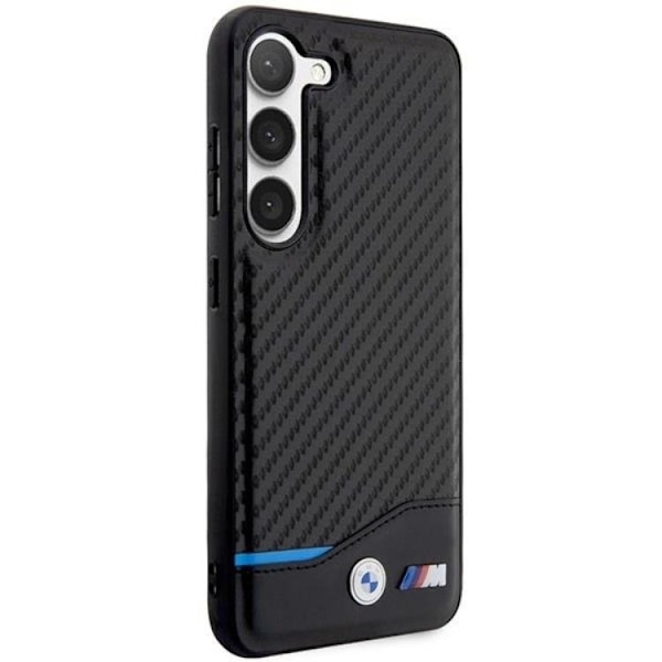 BMW Galaxy S23 Plus Skal Læder Carbon - Sort Black