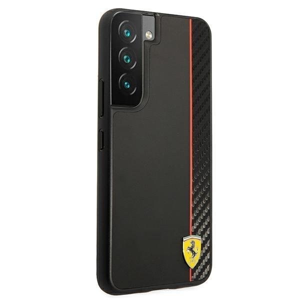 Ferrari On Track Carbon Stripe Skal Galaxy S22 Plus - Svart Svart