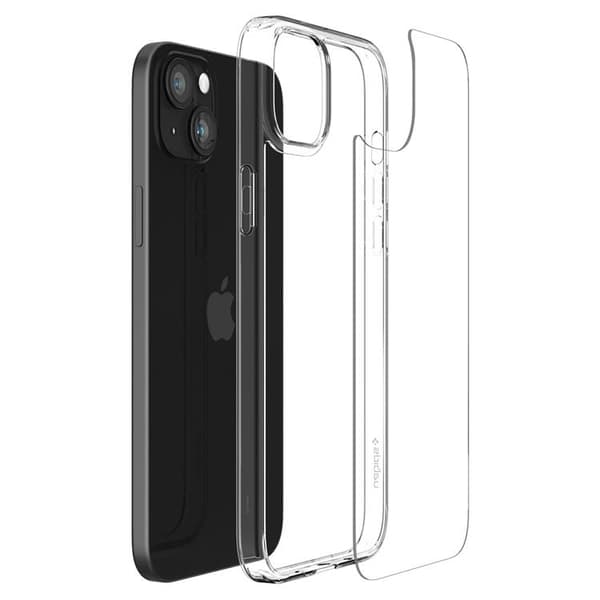 Spigen Mobilskal till iPhone 15 Plus Airskin Hybrid - Crystal Clear Transparent