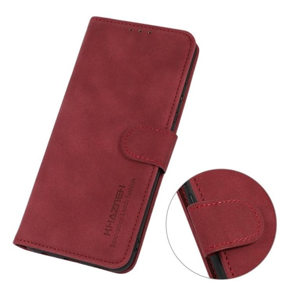 KHAZNEH Sony Xperia 1 V -lompakkokotelo kuvioitu läppä - punainen
