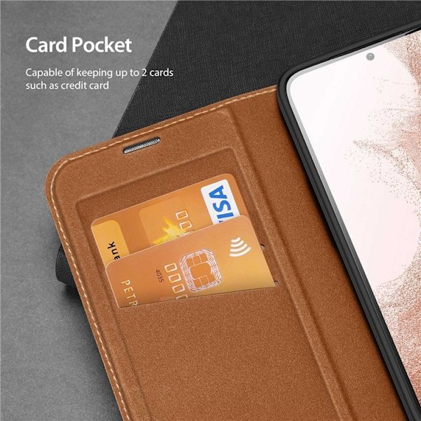 Dux Ducis Galaxy S23 Plus Plånboksfodral Skin X2 Magnetic - Brun