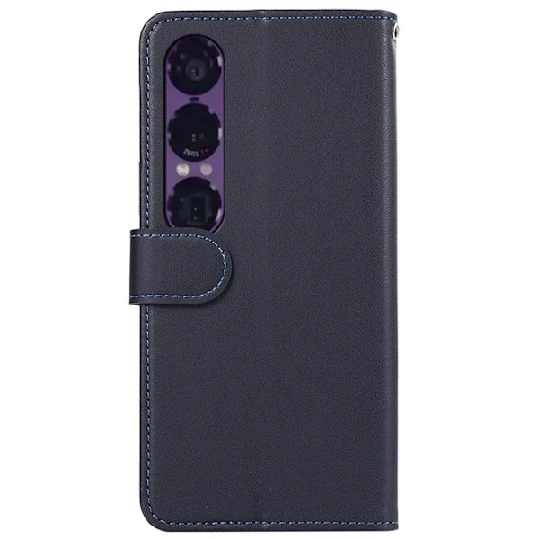 Sony Xperia 1 VII Plånboksfodral RFID-Skydd Konstläder - Blå