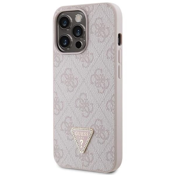 Guess iPhone 13 Pro Max Mobilskal Crossbody Metall Logo Rosa