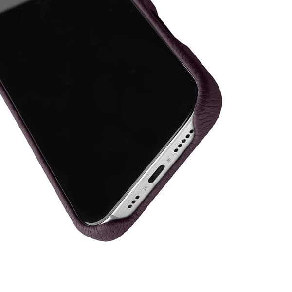 MELKCO Mobilskal till iPhone 16 Pro Max Magnetiskt Äkta Läder Lila