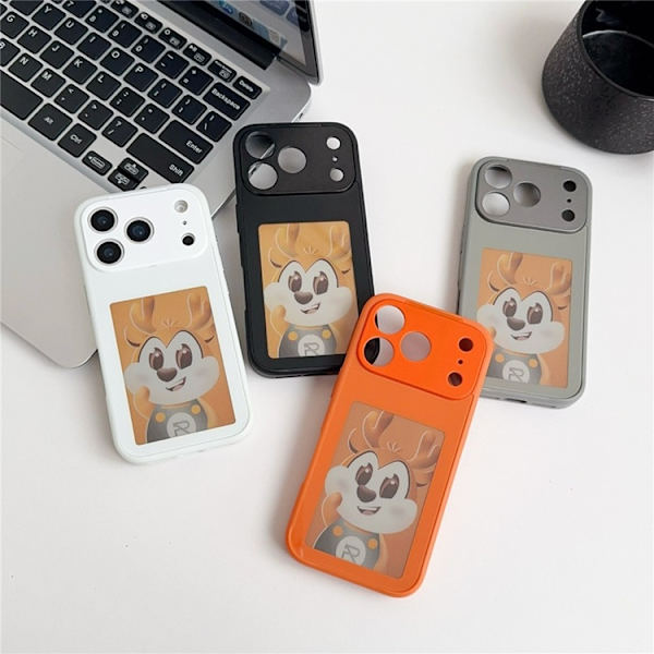 Mobilskal till iPhone 17 Pro NFC DIY Customized HD Smart E-Ink - Orange Orange